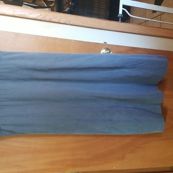 Valerie Stevens Vintage Womens Lyocell V Neck Grey Maxi Dress - Picture 3 of 7